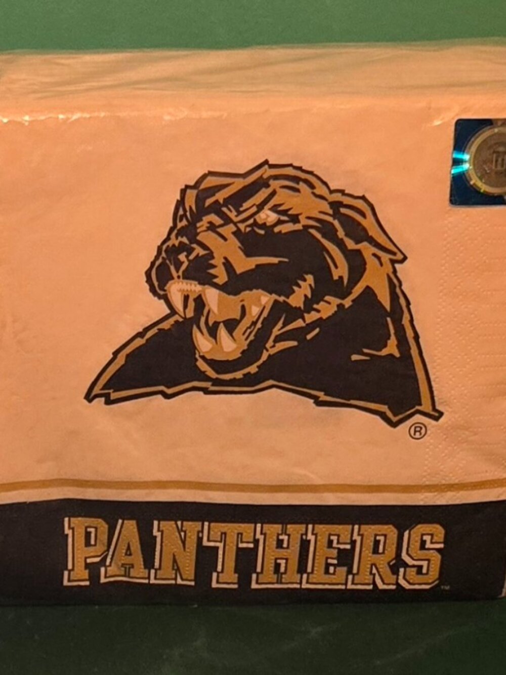 Pitt Pittsburgh Panthers NCAA College Luncheon Napkins 3 Ply 150 Count